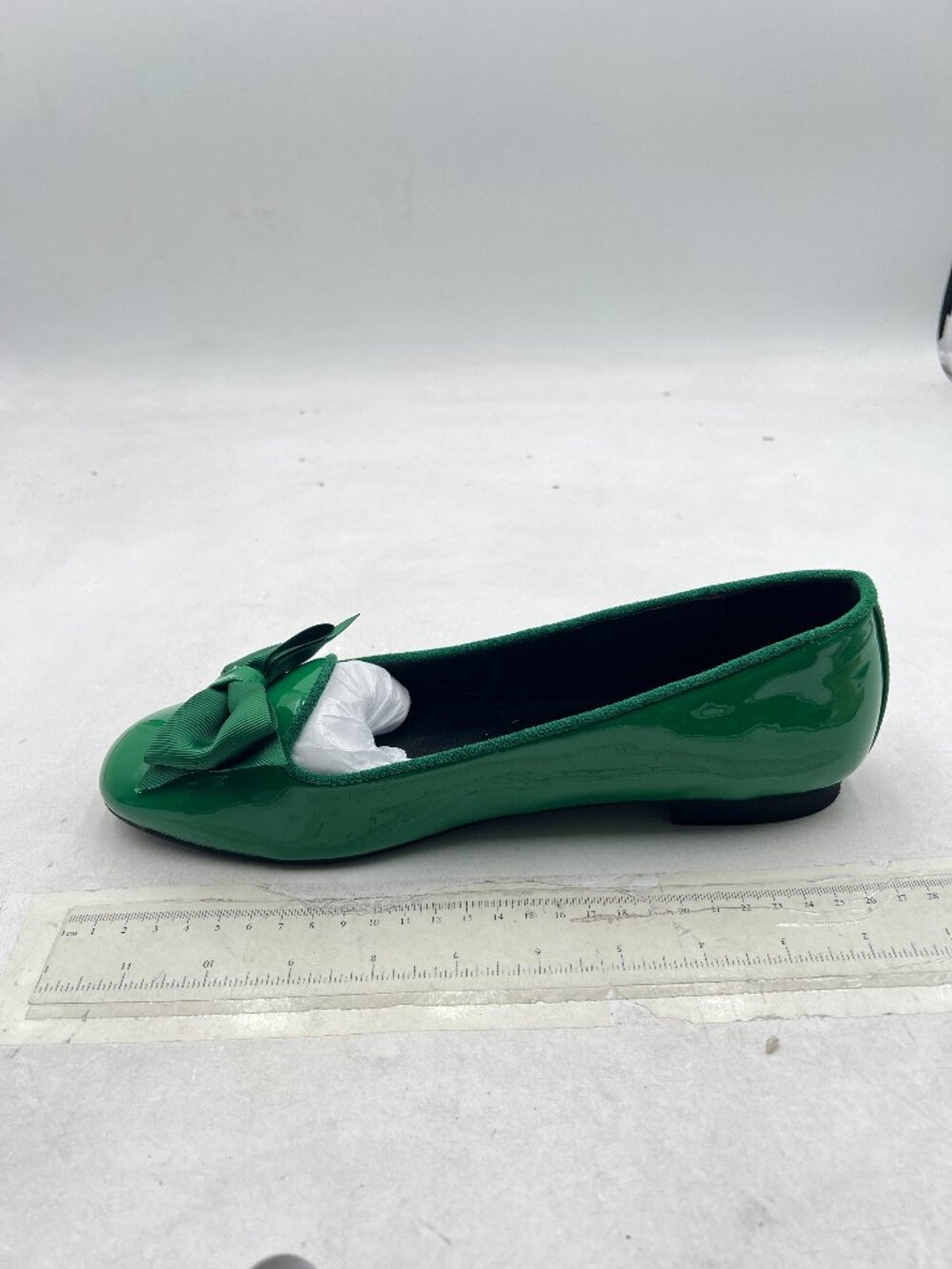 YDN Seagreen Ballet Flats with Bowtie Round Toe Girls Uniform Office Work Shoes